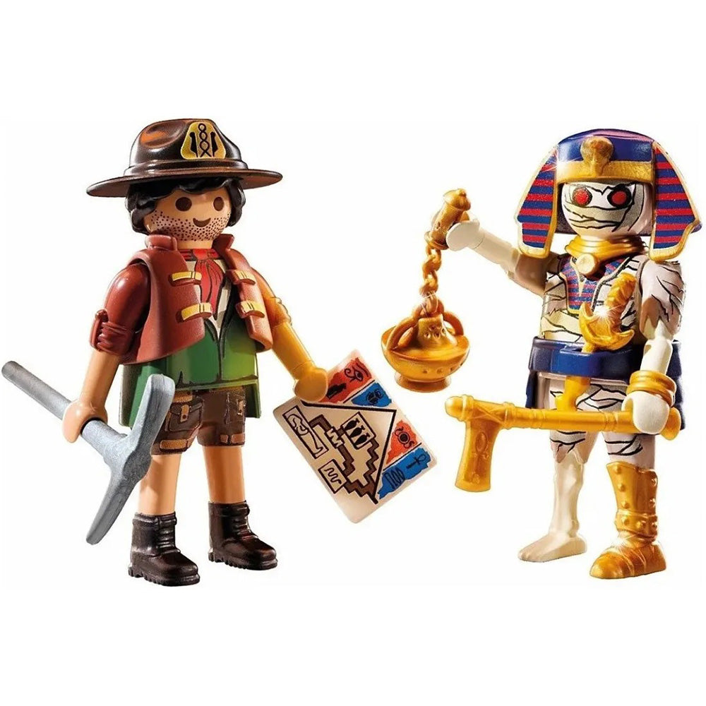 71796 Playmobil Duo Pack Κυνηγός Θησαυρού & Μούμια 