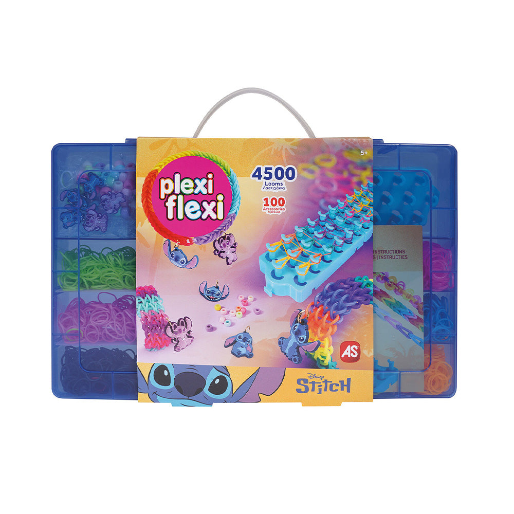 Plexi Flexi Disney Stitch Μεγάλη Θήκη Με 4500 Λαστιχάκια & 100 Αξεσουάρ Για 5+