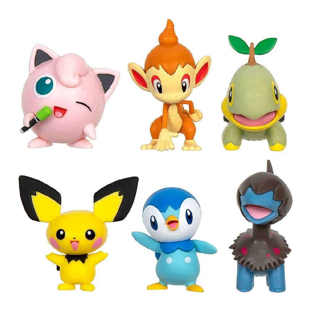 JAZWARESJazwares Pokemon Battle Figure Multi Pack 6Pcs (Pichu, Turtwig, Piplup, Deino, Chimchar, Jigglypuff)papell.gr