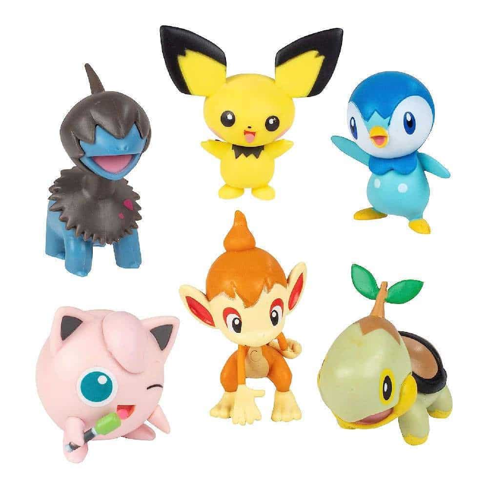 JAZWARESJazwares Pokemon Battle Figure Multi Pack 6Pcs (Pichu, Turtwig, Piplup, Deino, Chimchar, Jigglypuff)papell.gr