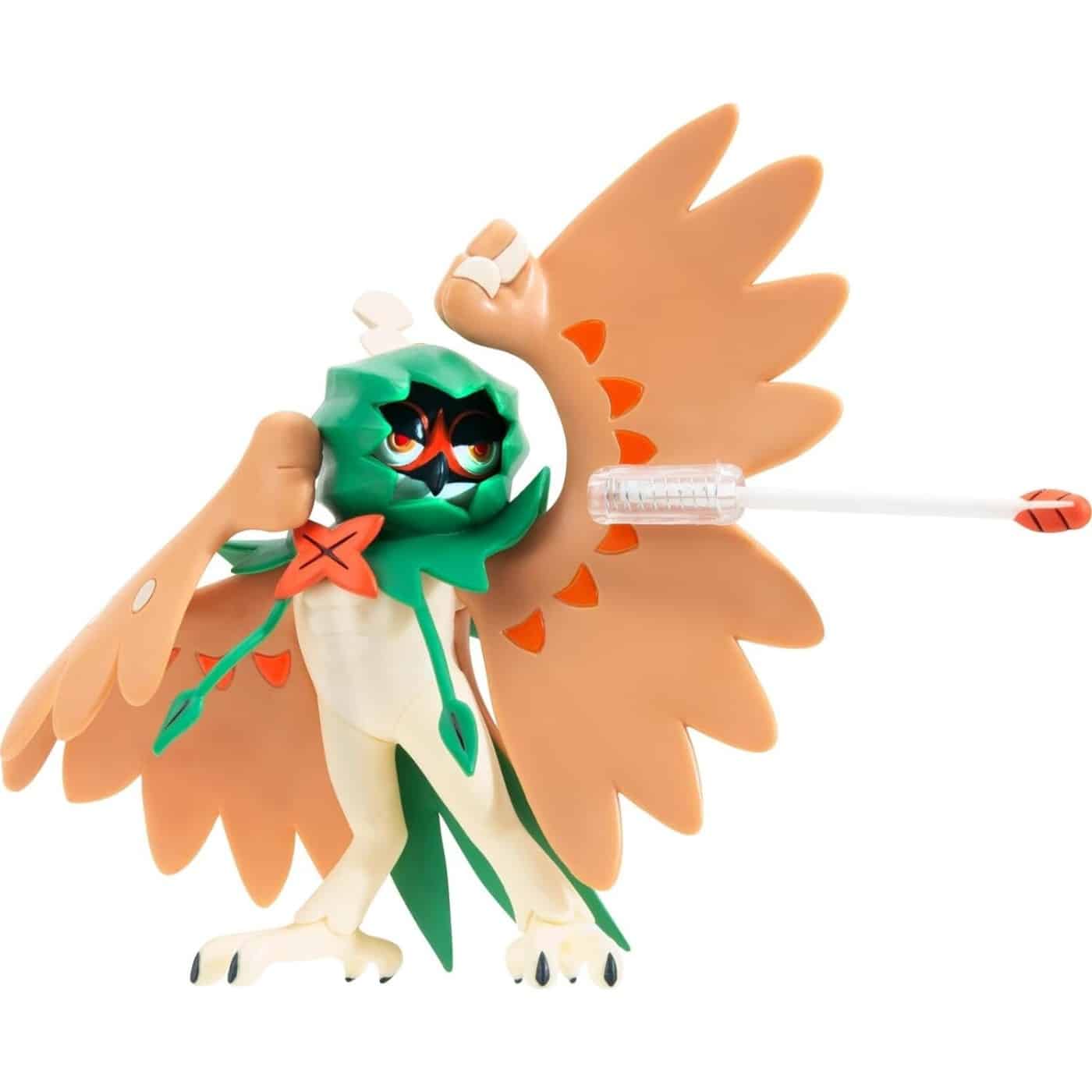 Jazwares Pokemon Feature 4.5-Inch Decidueye Battle Figure With Arrow Launcher