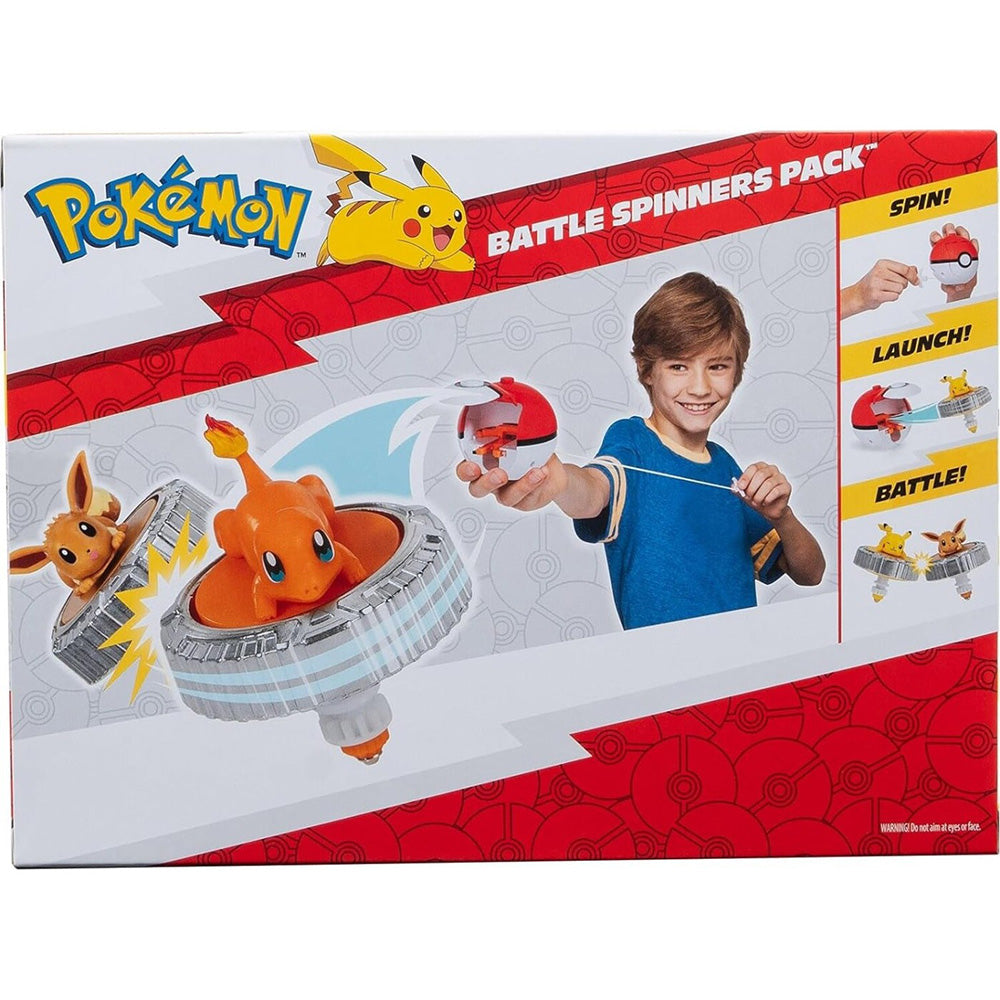 Jazwares Pokemon Battle Spinner Pack Charmander & Pokeball Εκτοξευτής Με Φιγούρα