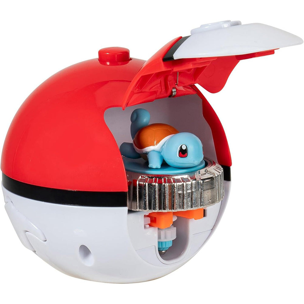 Jazwares Pokemon Battle Spinner Pack Squirtle & Pokeball Εκτοξευτής Με Φιγούρα
