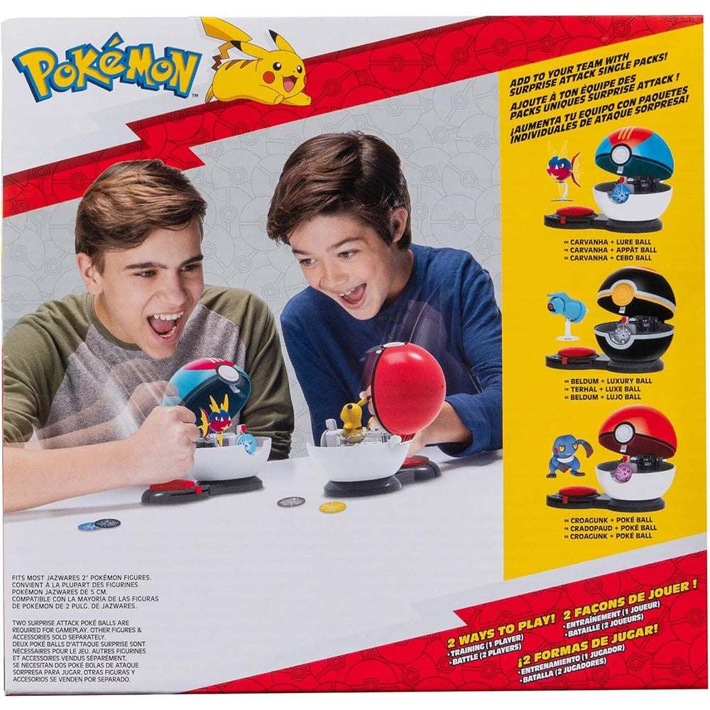 Jazwares Pokemon Παιχνίδι Μάχης 1τμχ W5 Carvanha With Stand With Lure Ball