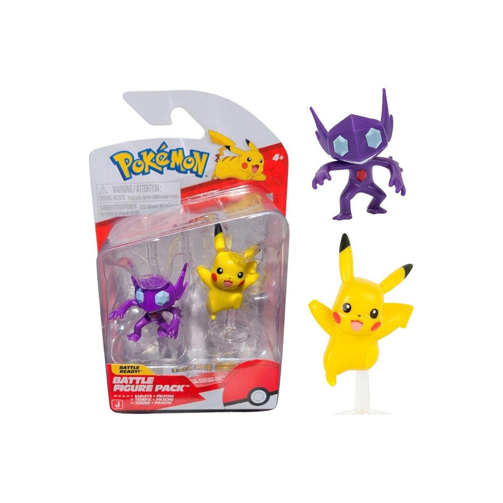 Jazwares Pokemon Φιγούρες W22 Sableye & Pikachu