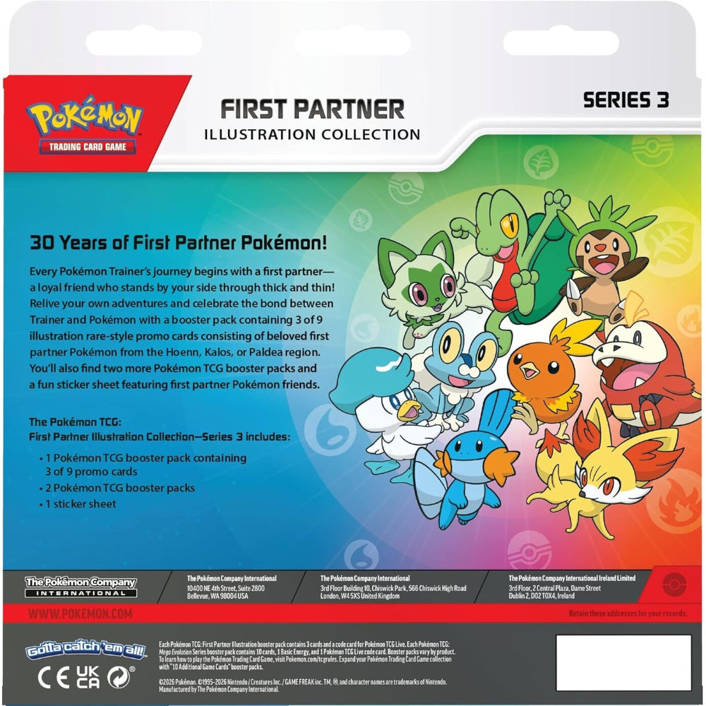 Συλλεκτικές Κάρτες Pokémon TCG First Partner Illustration Collection Series 3