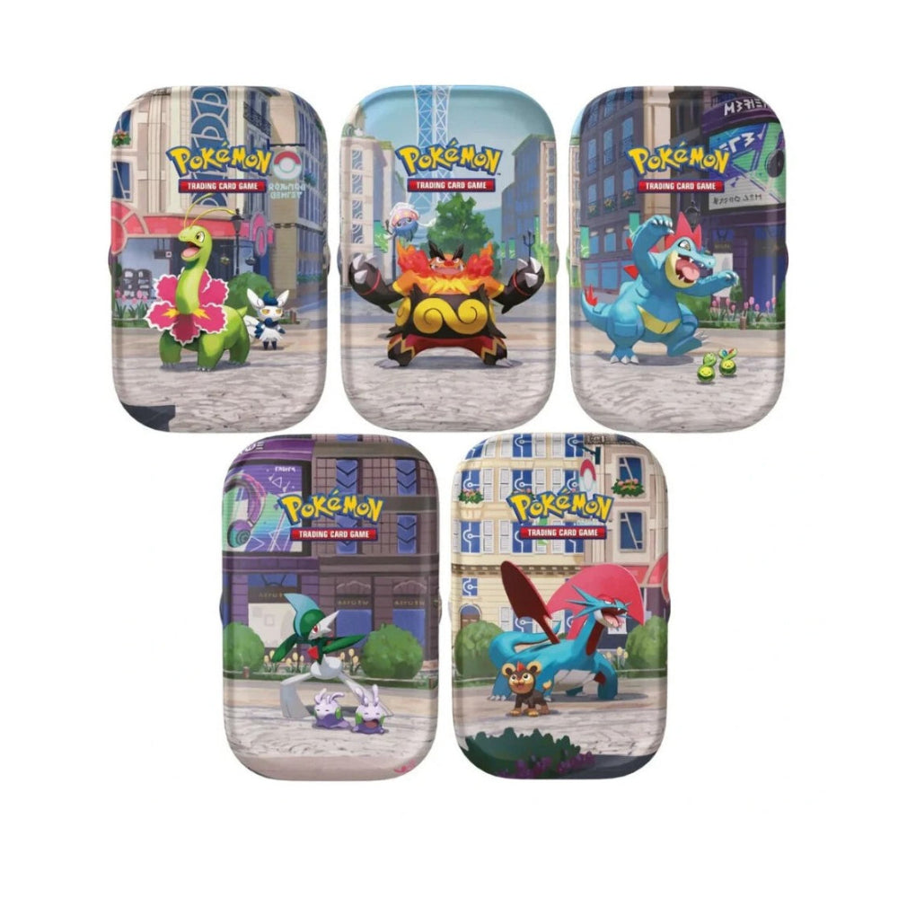 Κάρτες Pokemon TCG Mega Evolution: Lumiose City Mini Tin σε 5 Σχέδια - 1 Τμχ