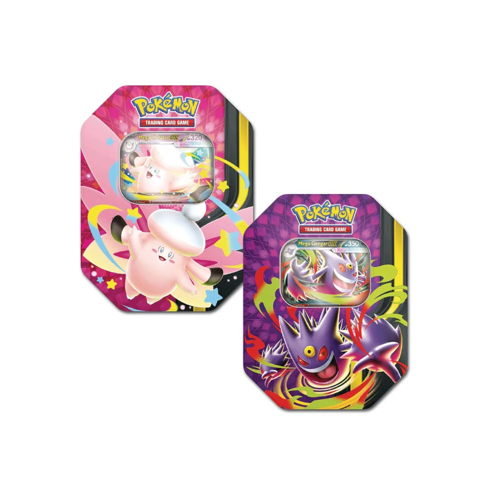 Κάρτες Pokemon TCG Mega Moonlit Tin σε 2 Σχέδια - 1 Τμχ