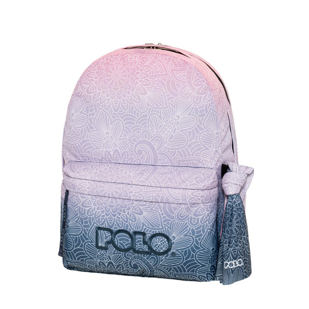 Polo Σακίδιο Πλάτης Double Scarf Gradient Ροζ/Μπλε