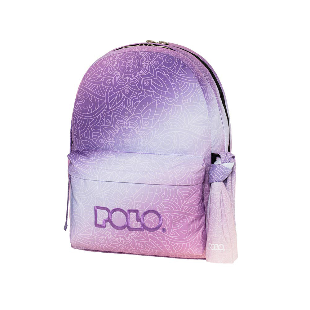Polo Σακίδιο Πλάτης Double Scarf Gradient Ροζ/Μωβ
