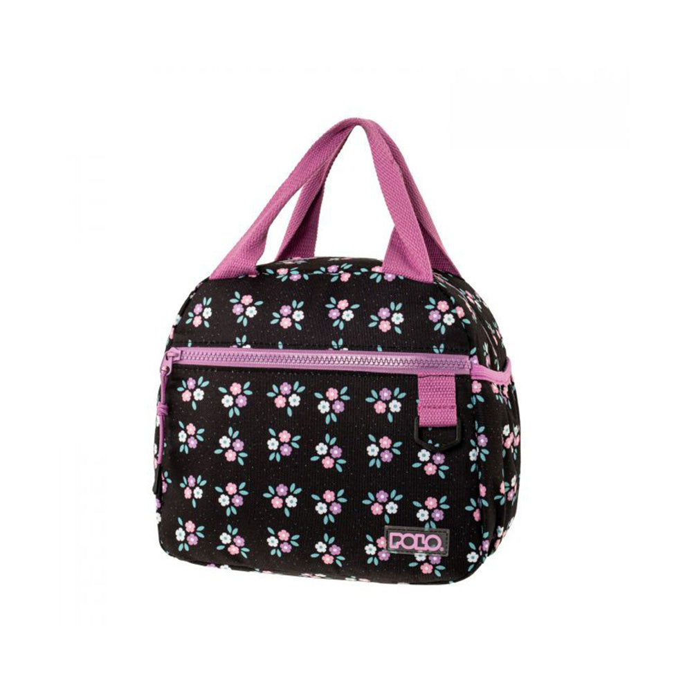 Polo Τσάντα Φαγητού Coolmi Flowers Black