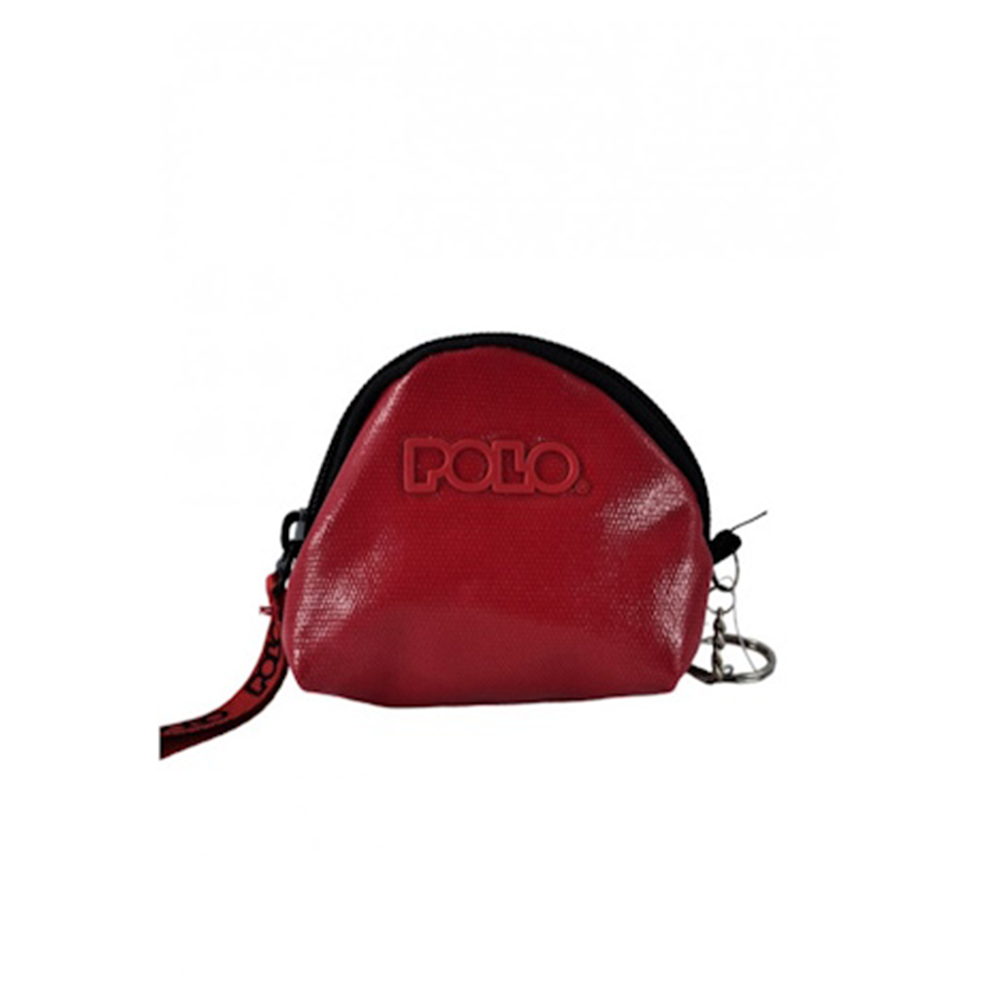 Polo Μίνι Πορτοφολάκι με Φερμουάρ Κόκκινο