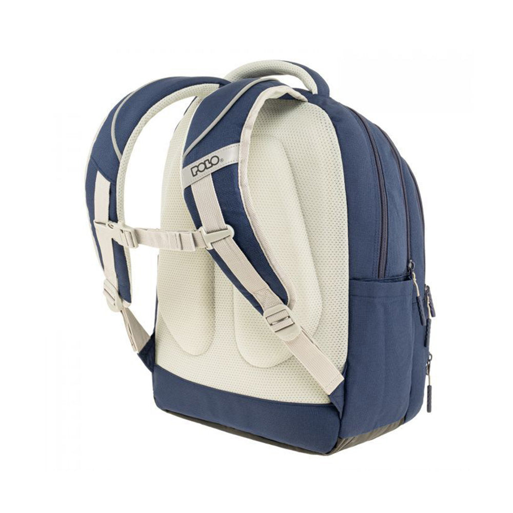 Polo Σακίδιο Πλάτης Multi Pocket Μπλε