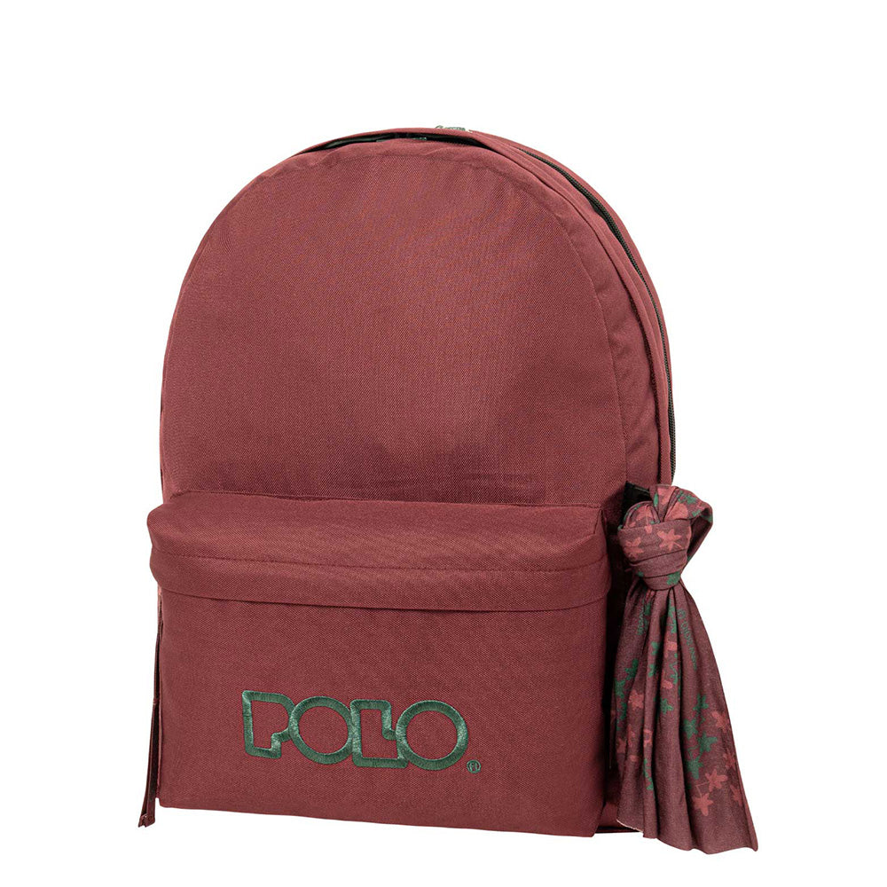 PoloPolo Σακίδιο Original Double Scarf - Μπορντό/Πράσινοpapell.gr