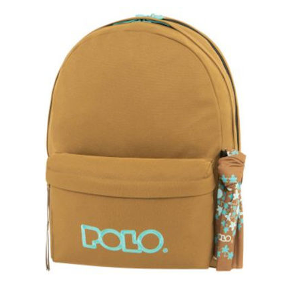 Polo Σακίδιο Original Double Scraf - Καφέ/Πετρόλ