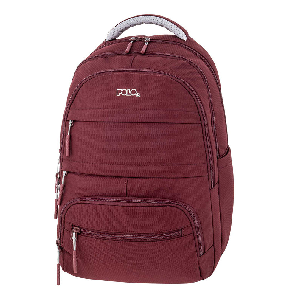 PoloPolo Σακίδιο Multi Pocket - Μπορντόpapell.gr