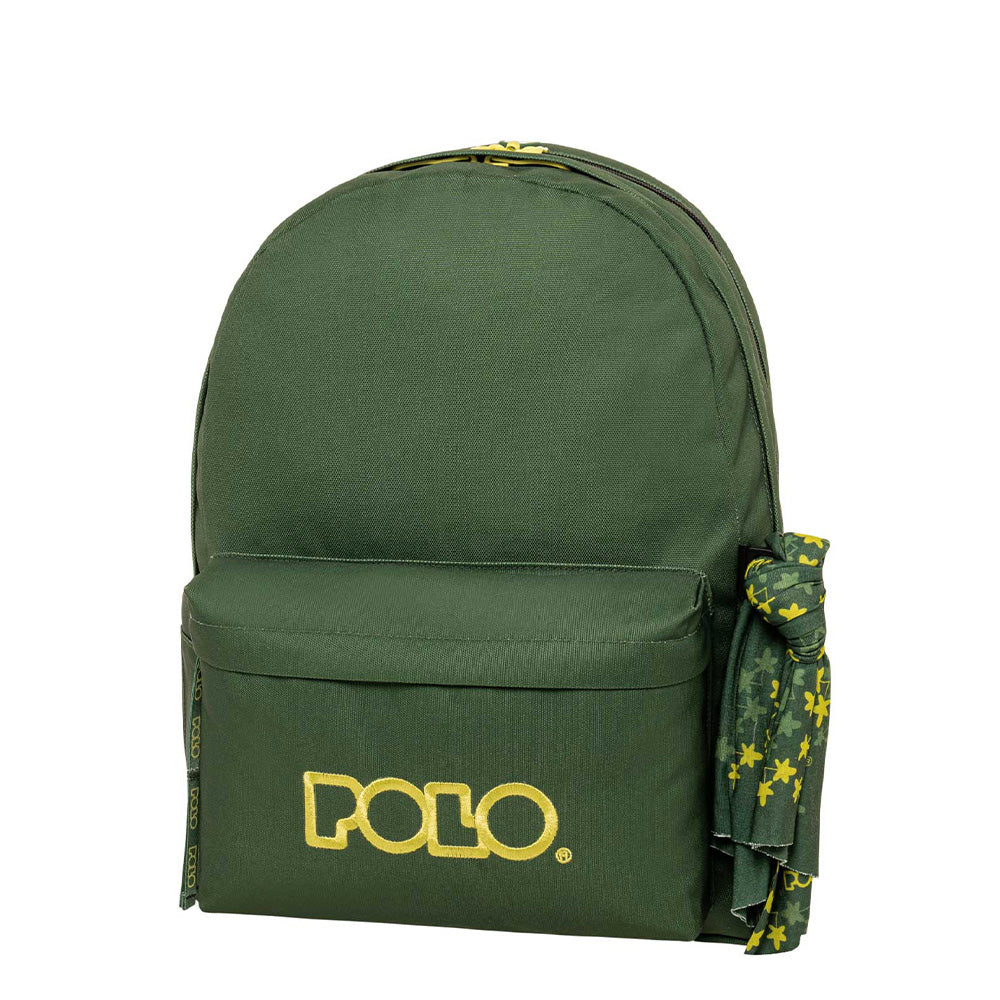 PoloPolo Σακίδιο Original Double Scarf - Χακί/Κίτρινοpapell.gr