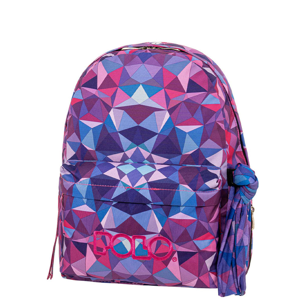 PoloPolo Σακίδιο Original Scarf Shapes - Μωβ/Μπλεpapell.gr