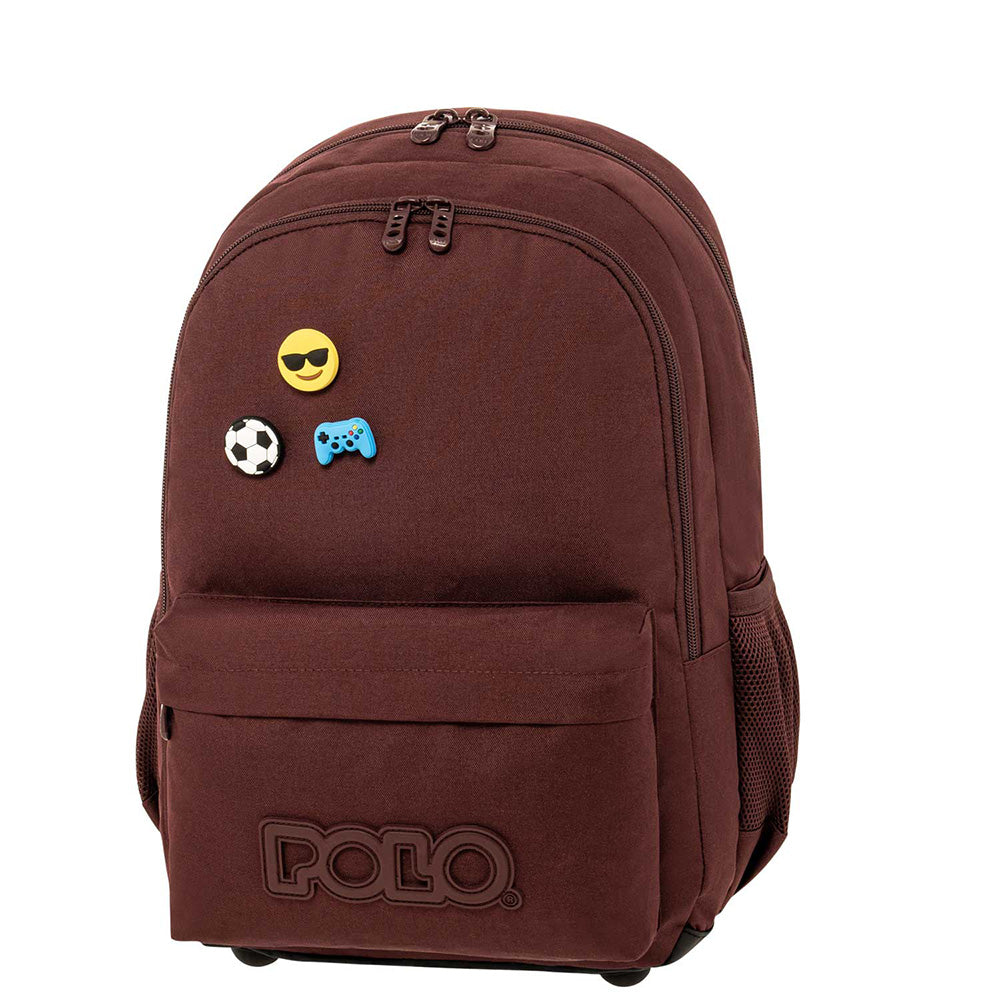 PoloPolo Σακίδιο Pins - Βουργουνδίpapell.gr