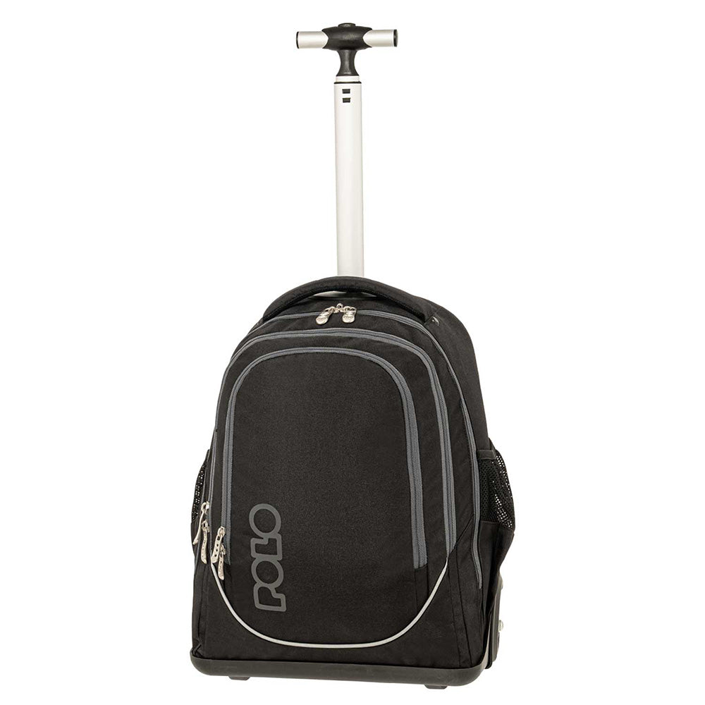 Polo Cart Σχολική Τσάντα Τρόλεϊ Δημοτικού Μαύρο 36(Μ)χ24(Π)χ45(Υ) Eκ