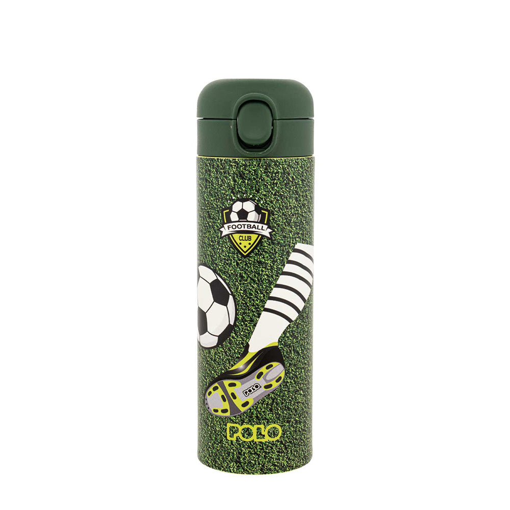 PoloPolo Θερμός Ανοξείδωτος Με Καλαμάκι Football Junior 0.50 Lpapell.gr