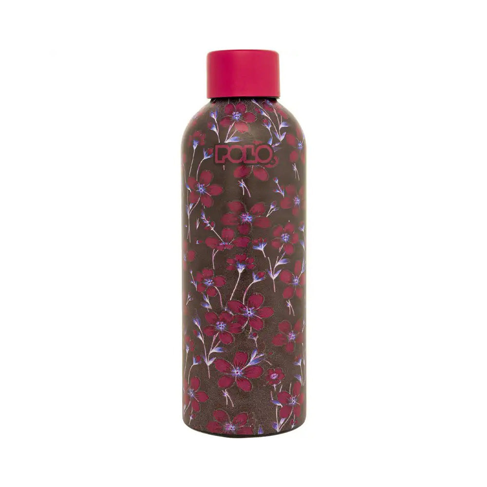 Polo Ανοξείδωτο Μπουκάλι Θερμός Blossom 500ml Red Floral