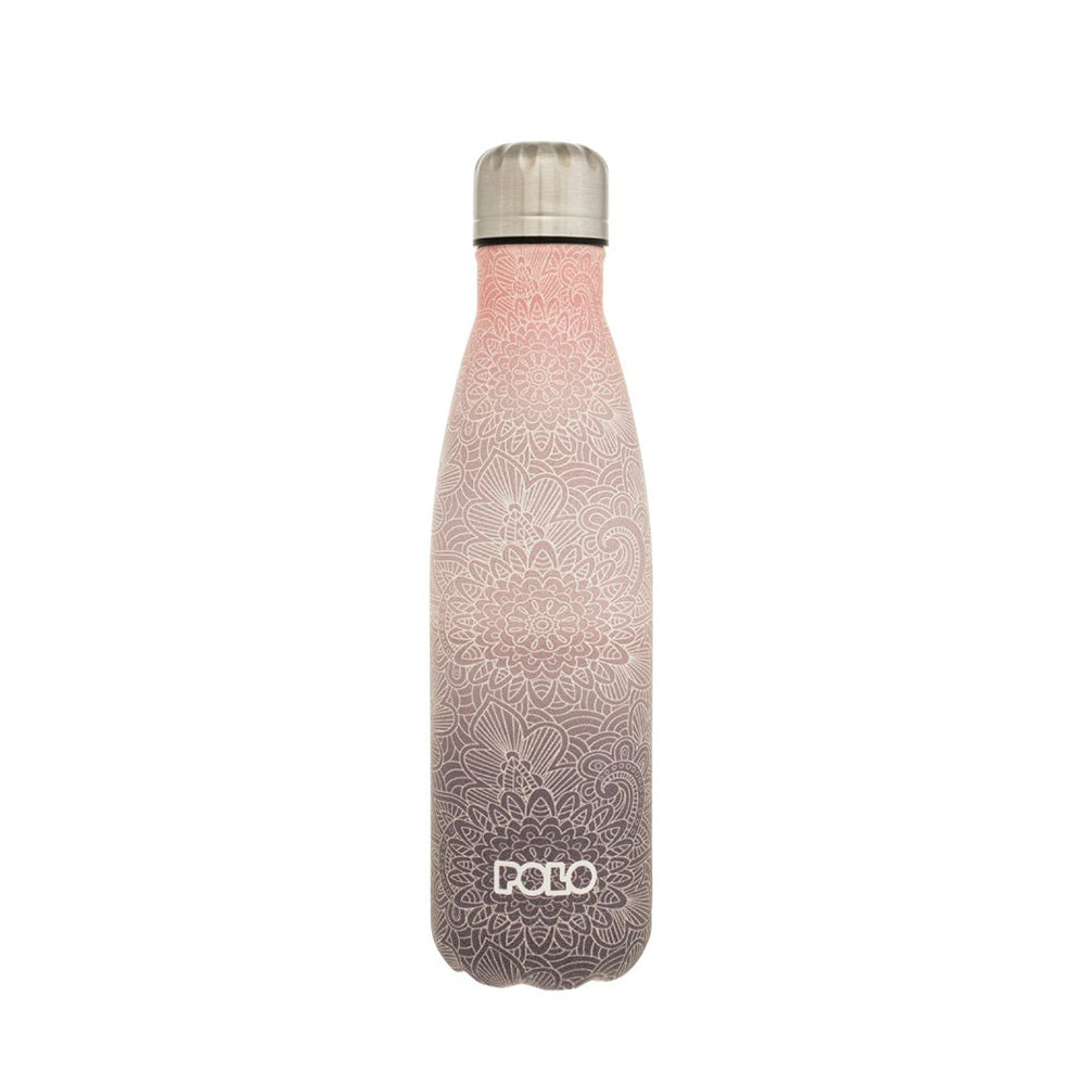 Polo Ανοξείδωτο Μπουκάλι Θερμός 500ml Μπλε/Ροζ