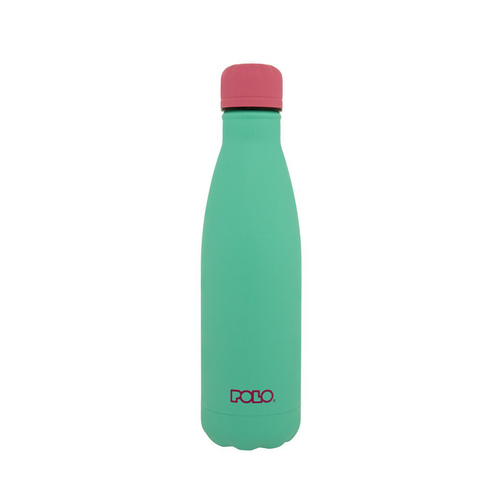 Polo Ανοξείδωτο Μπουκάλι Θερμός 500ml Βεραμάν/Φούξια