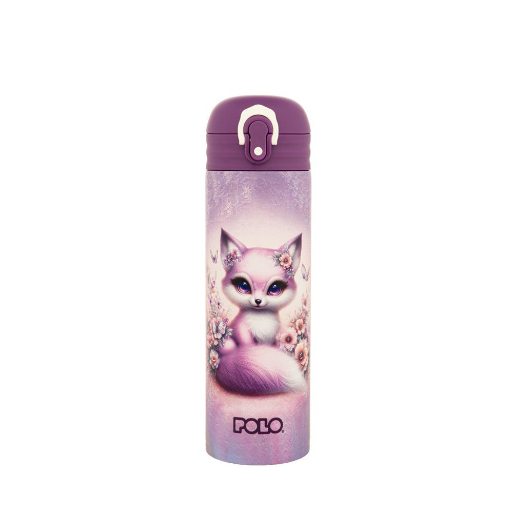 Polo Ανοξείδωτο Μπουκάλι Θερμός Junior II 500ml Cute Fox