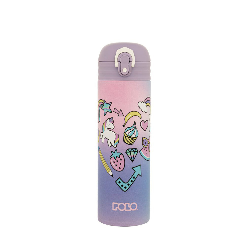 Polo Ανοξείδωτο Μπουκάλι Θερμός Junior II 500ml Unicorn