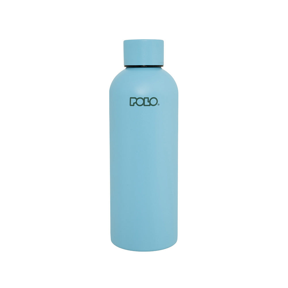 Polo Ανοξείδωτο Μπουκάλι Θερμός Solid 500ml Γαλάζιο