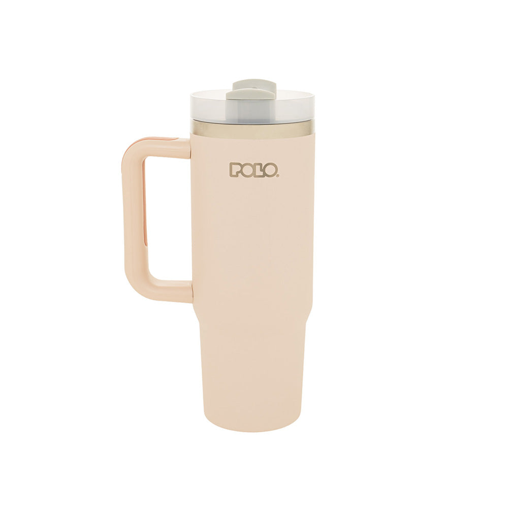 Polo Ανοξείδωτη Thermos Inox Κούπα 900ml Ροζ