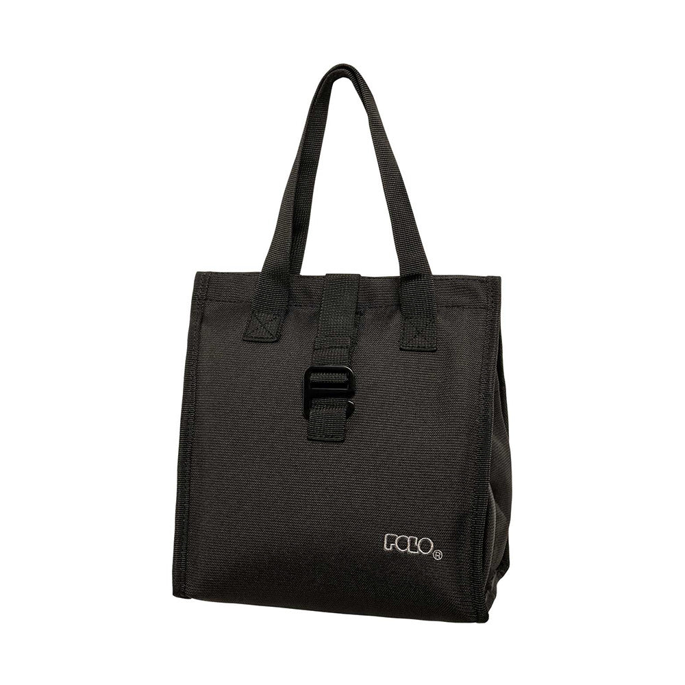 PoloPolo Τσαντάκι Φαγητού Lunch Bag Office II - Μαύροpapell.gr
