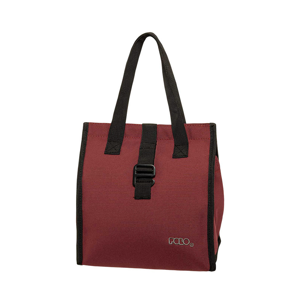PoloPolo Τσαντάκι Φαγητού Lunch Bag Office II - Μπορντόpapell.gr