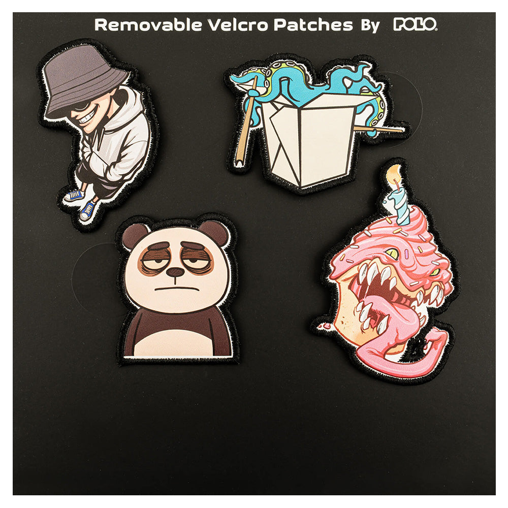 Polo Διακοσμητικά Velcro Patches Σχέδιο 1 – 4 Τμχ