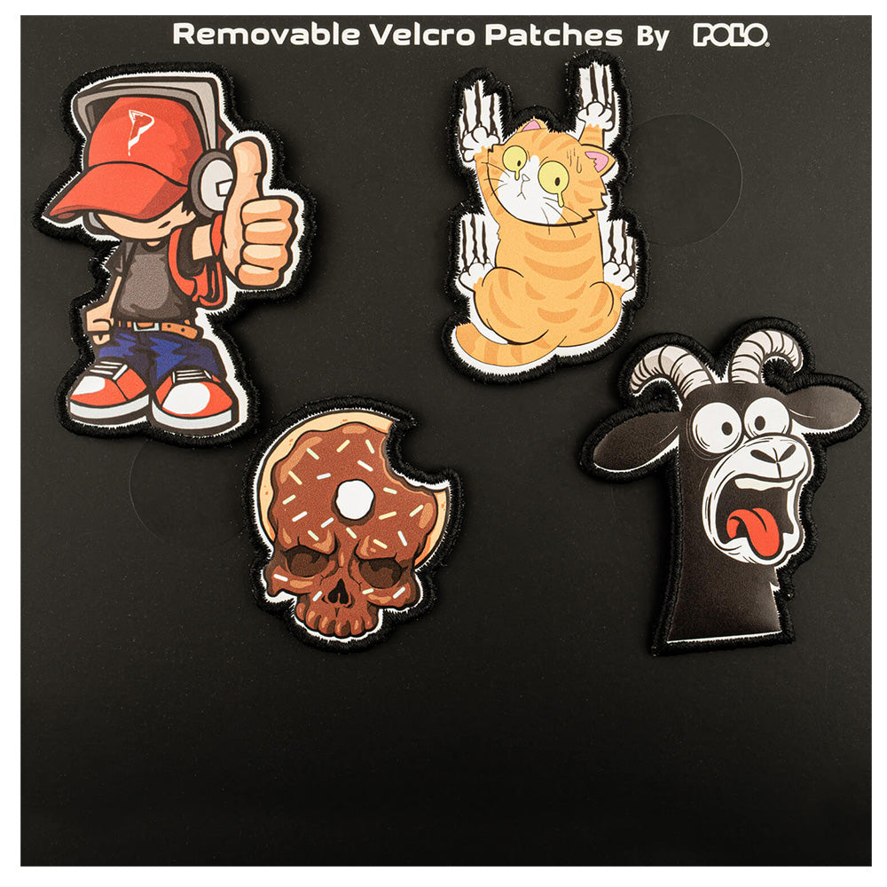 Polo Διακοσμητικά Velcro Patches Σχέδιο 2 – 4 Τμχ