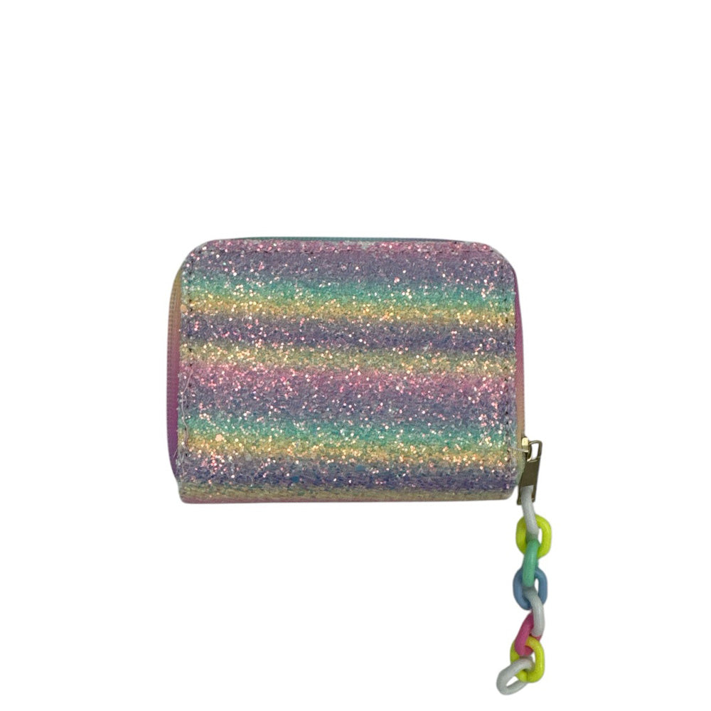 OEMΠορτοφολάκι Glitter Rainbow Με Στρας 13χ10 Εκpapell.gr