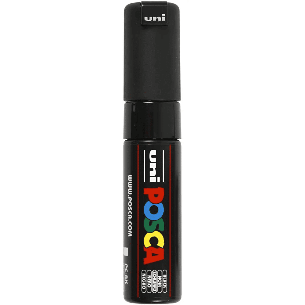 POSCAUni-ball Posca Μαρκαδόρος 8 mm Μαύροςpapell.gr