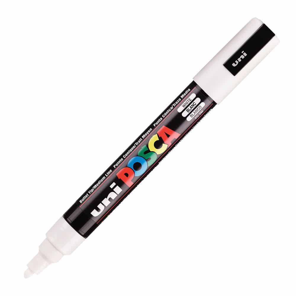 PoscaUni-Ball Posca Μαρκαδόρος Μεσαίος Άσπροςpapell.gr