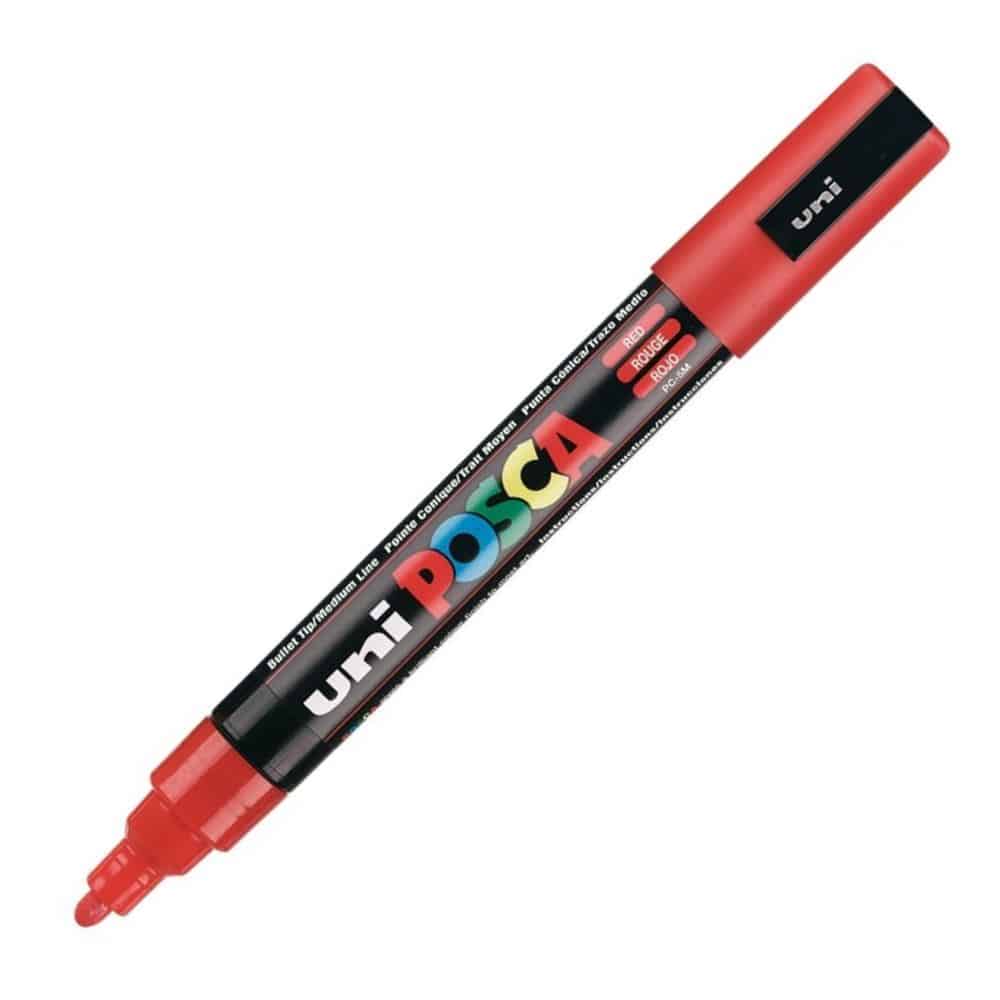 PoscaUni-Ball Posca Μαρκαδόρος Μεσαίος Κόκκινοςpapell.gr