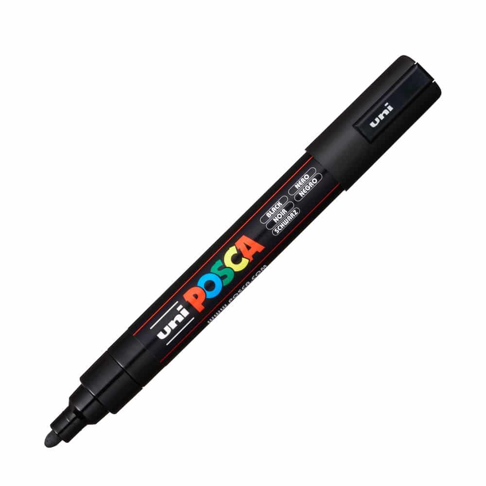 PoscaUni-Ball Posca Μαρκαδόρος Μεσαίος Μαύροςpapell.gr