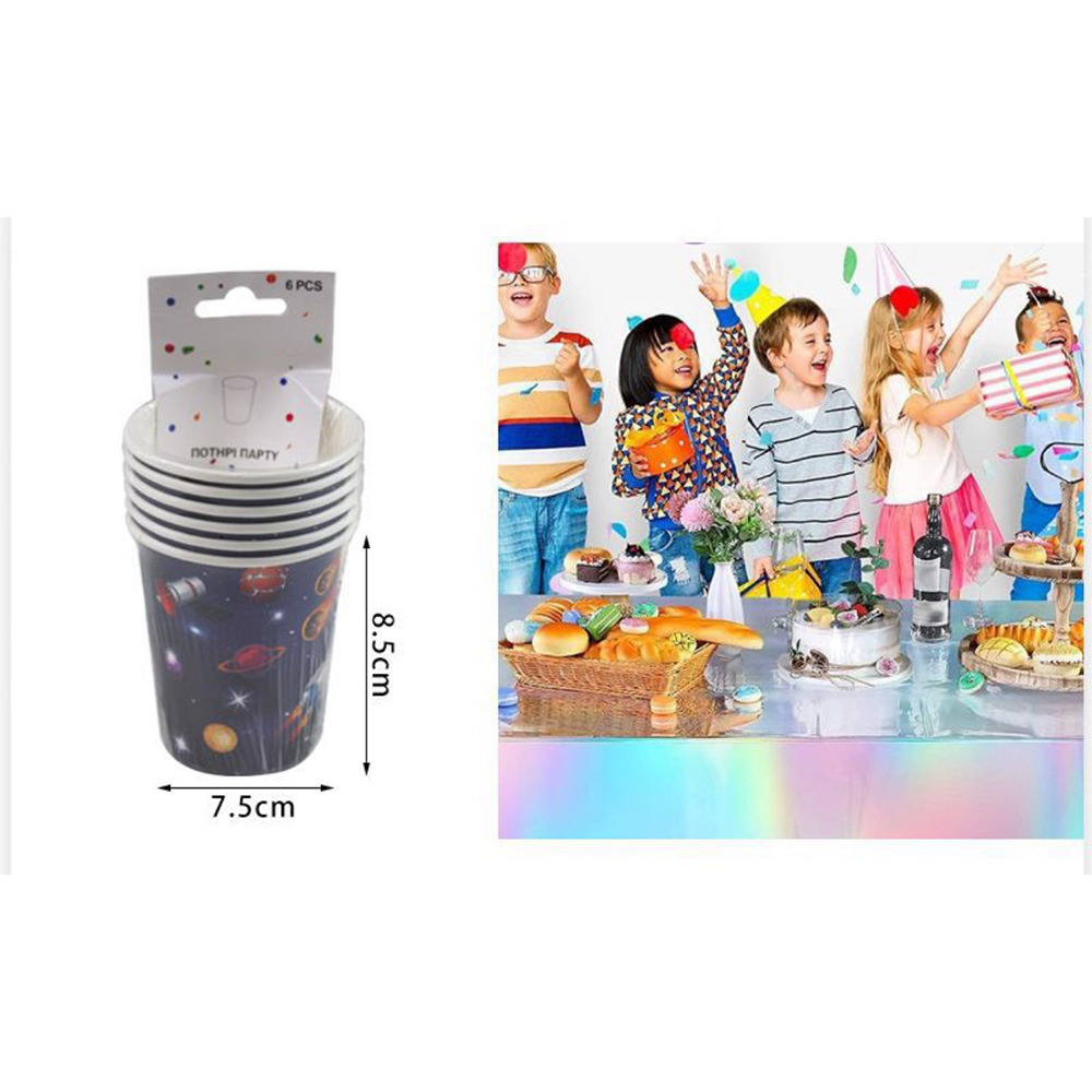 Ποτηράκια Party Διάστημα - 6Τμχ