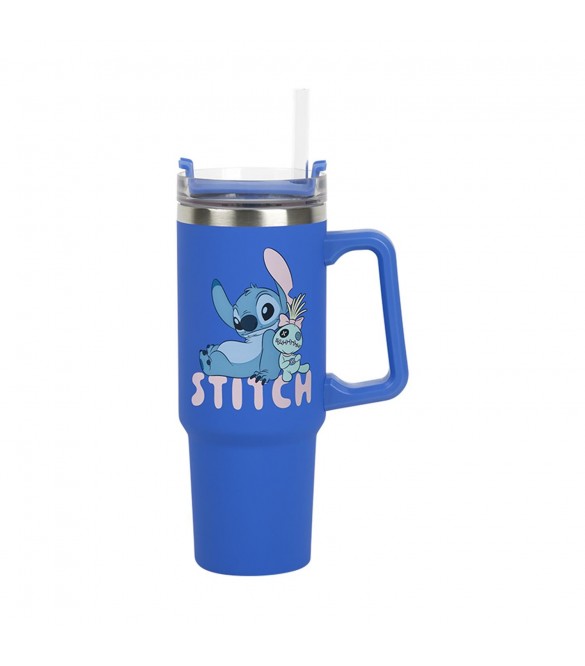 Paladone Ποτήρι Θερμός Με Καλαμάκι Stitch 900ml