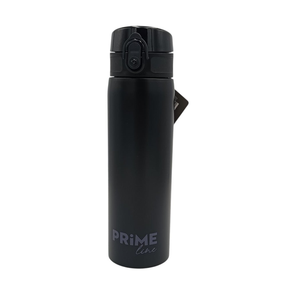 Prime Line Παγούρι Ανοξείδωτο Ατσάλι 600ml Μαύρο
