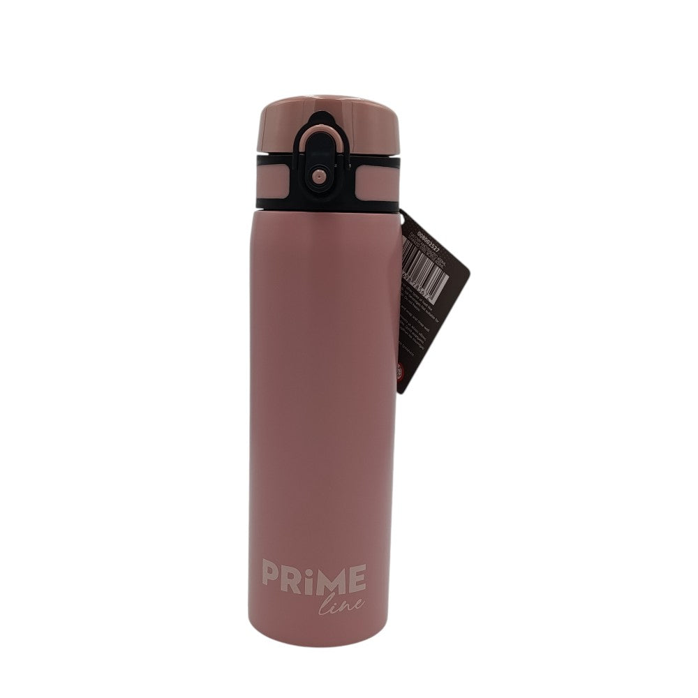 Prime Line Παγούρι Ανοξείδωτο Ατσάλι 600ml Ροζ