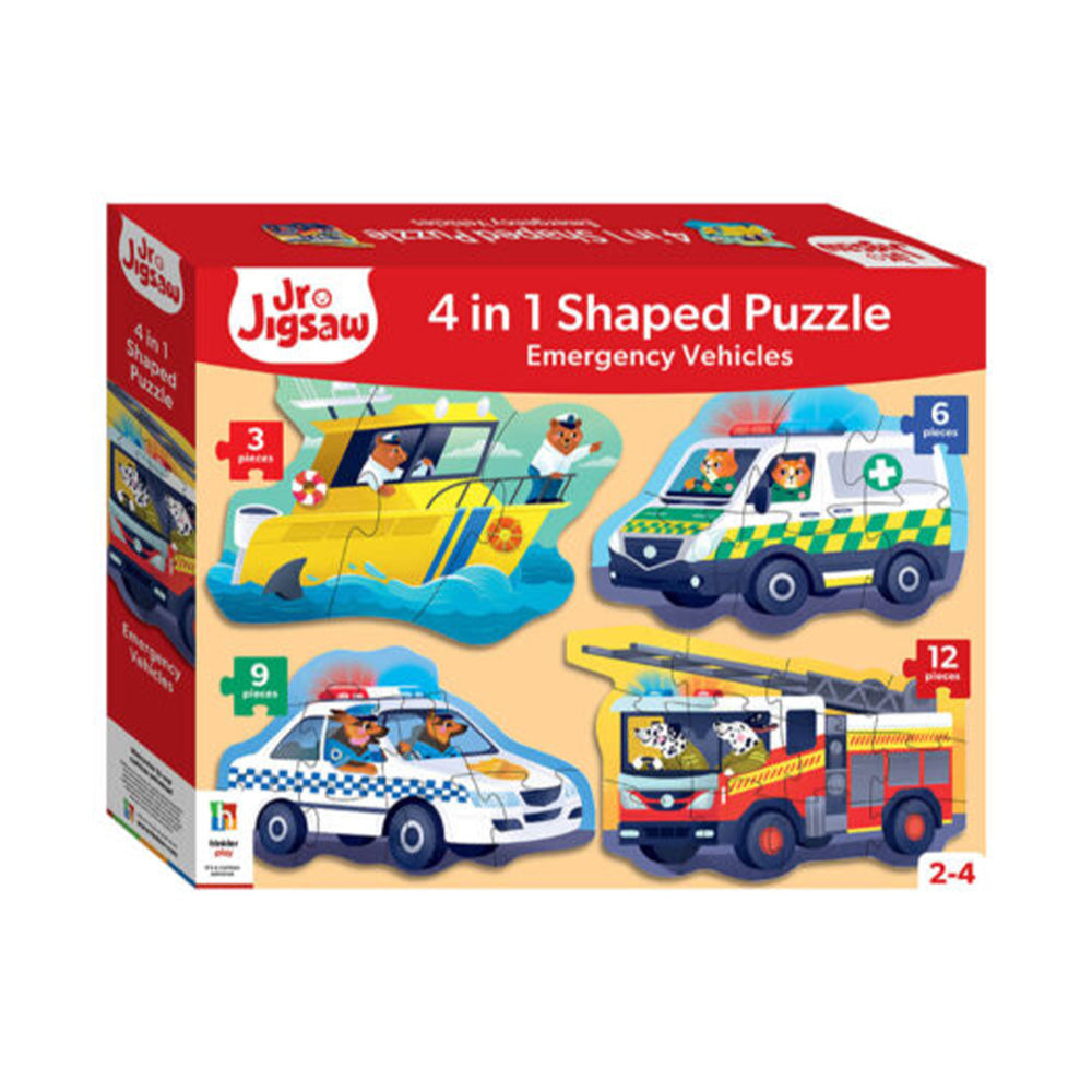 HINKLERShaped 4-in-1 Jigsaws: Emergency Vehiclespapell.gr