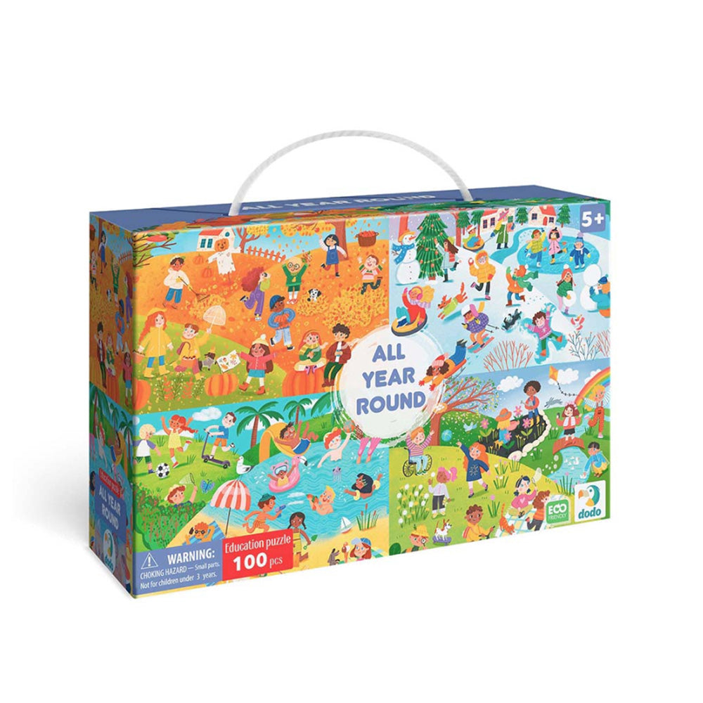 Dodo Educational Puzzle All Year Round – Όλο το Χρόνο 100 Τεμ