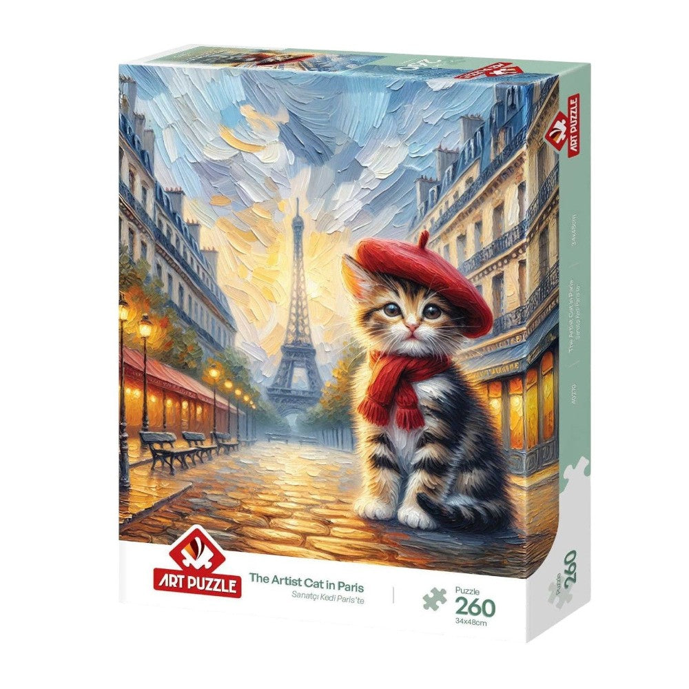 Puzzle The Artist Cat In Paris 34x48 εκ 260 Τμχ