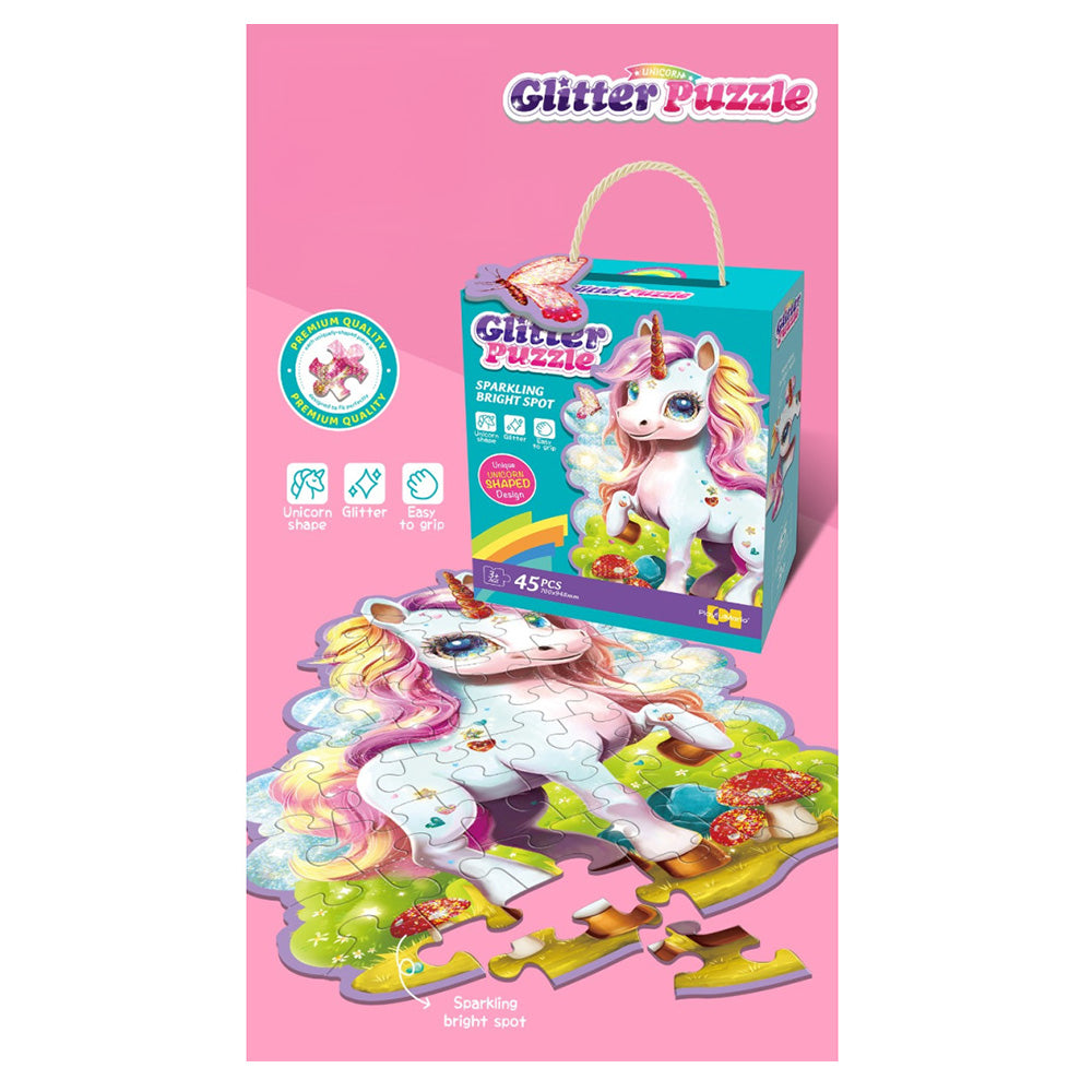 Puzzle Glitter Unicorn 45τμχ