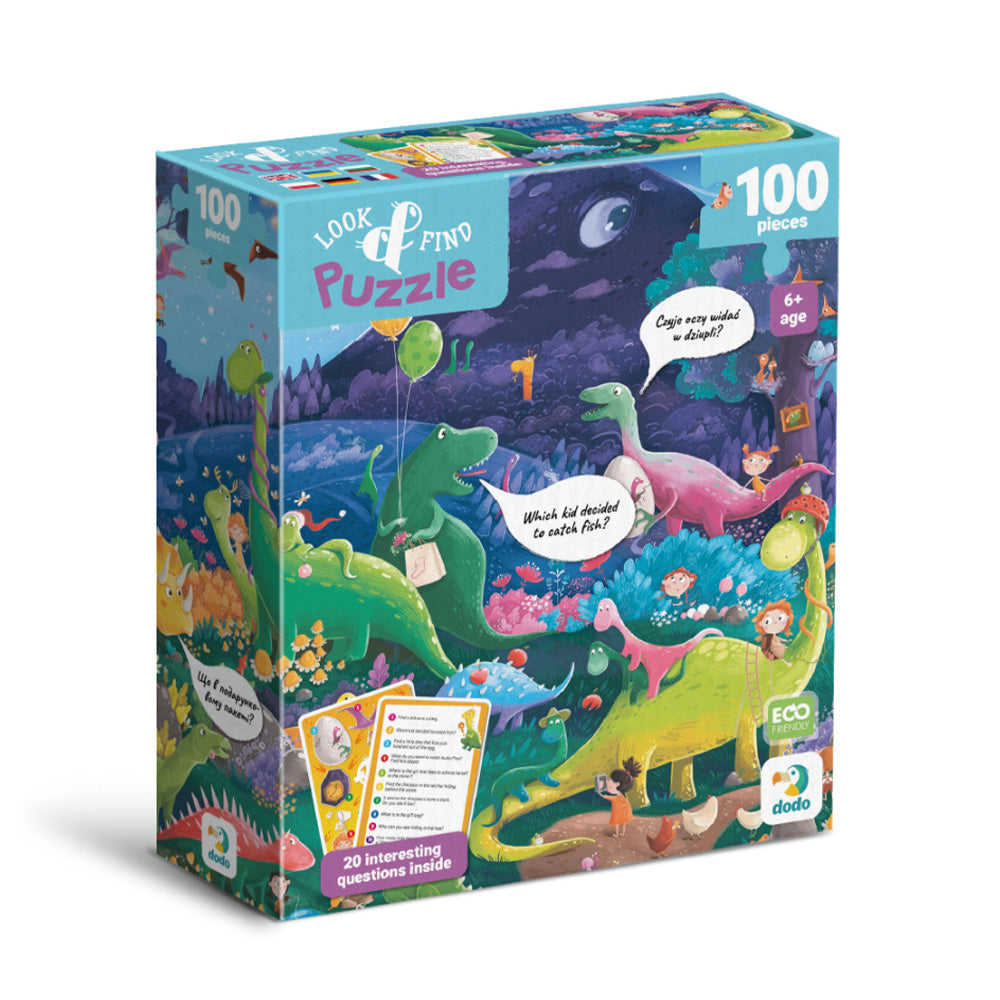 Dodo Puzzle Look & Find – Δεινόσαυροι 100 Τεμ